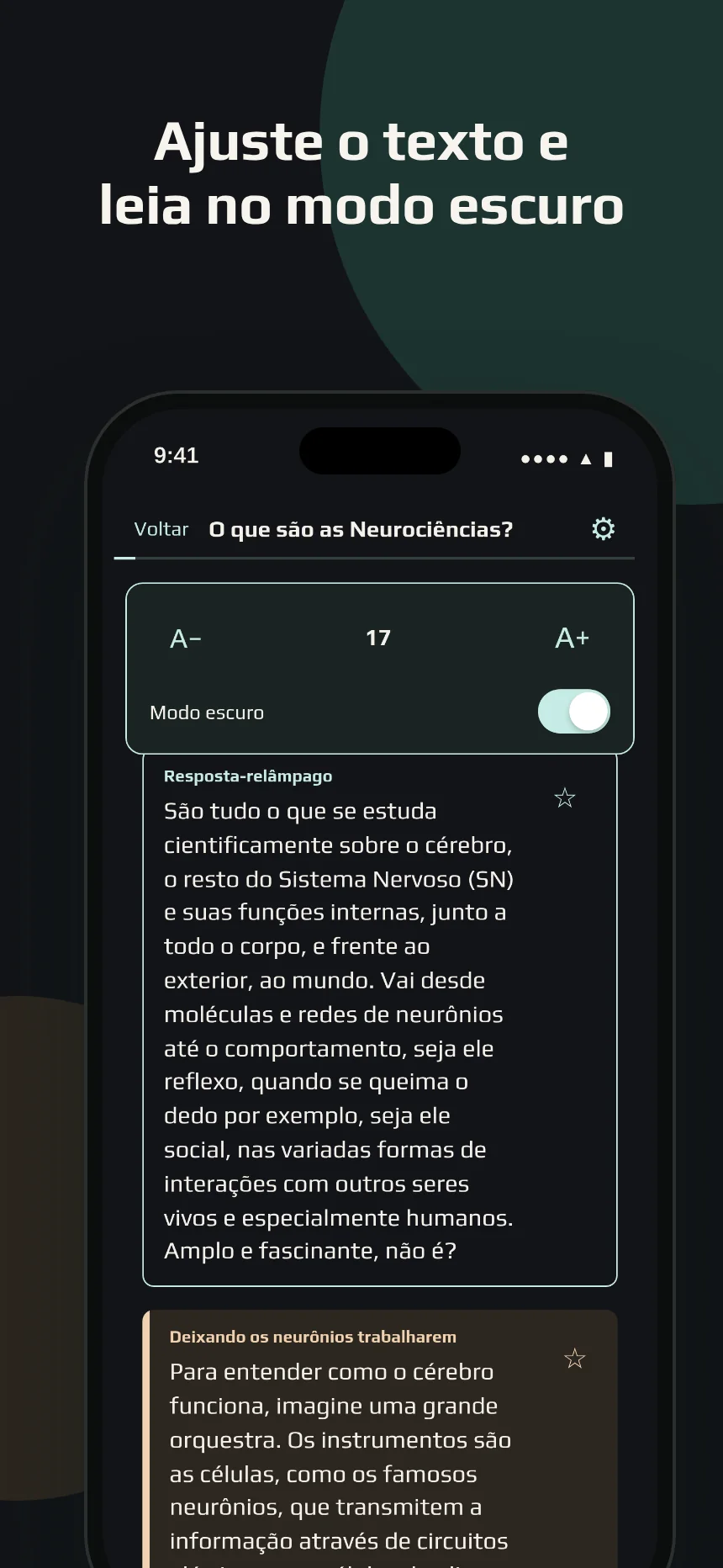 Guia Dinâmico de Neurociências para Inclusão — Ajuste o texto e leia no modo escuro